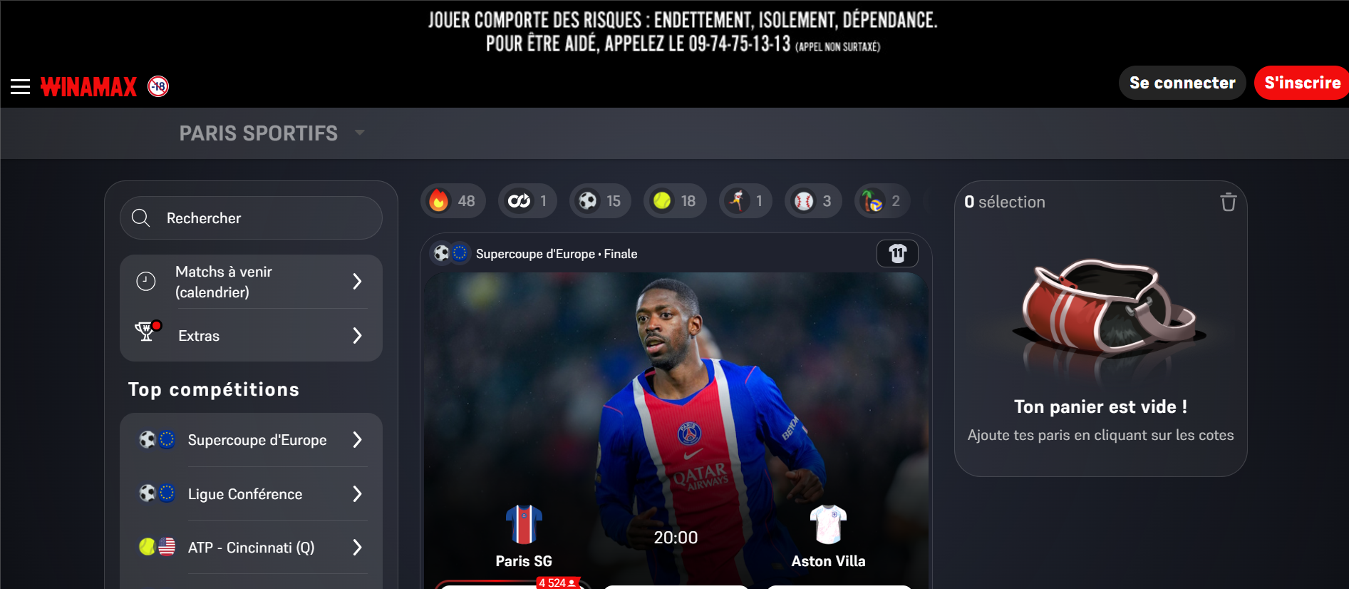 Winamax sports betting